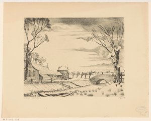 Ferme dans un paysage d