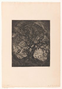 Arbre aux branches nues - Lodewijk Schelfhout (signed by artist)