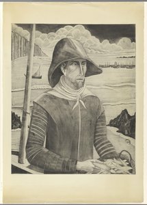 Pêcheur breton - Lodewijk Schelfhout (signed by artist)