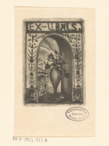 Ex libris de C. van der Meulen - Lodewijk Schelfhout (signed by artist)