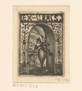 Ex libris de C. van der Meulen - Lodewijk Schelfhout (signed by artist)