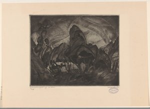 Paysage vallonné avec arbres - Lodewijk Schelfhout (signed by artist)
