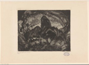 Paysage vallonné avec arbres - Lodewijk Schelfhout (signed by artist)