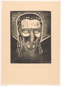 Tête du Christ avec auréole - Lodewijk Schelfhout (signed by artist)