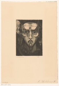 Tête de femme III - Lodewijk Schelfhout (signed by artist)