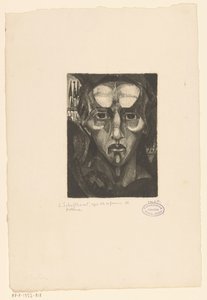 Tête de femme III - Lodewijk Schelfhout (signed by artist)
