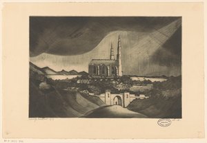 Cathédrale - Lodewijk Schelfhout (signed by artist)