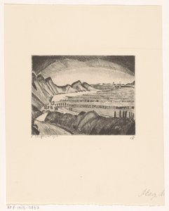 Plage de Dombourg - Lodewijk Schelfhout (signed by artist)