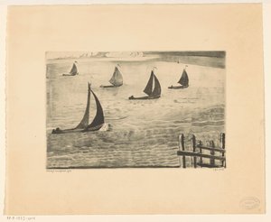 Sortie du port - Lodewijk Schelfhout (signed by artist)