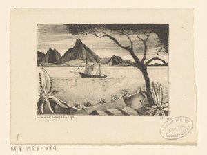 Voilier dans une baie