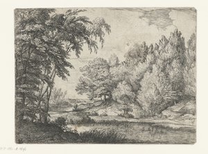 Paysage avec une rivière sinueuse - Lodewijk de Vadder