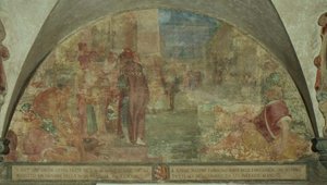 Saint Antonin ressuscite un jeune de la famille Filicaia - Lodovico Buti
