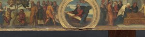 Moïse et les Tables de la Loi, la Malédiction du Figuier Stérile et le Denier de la Veuve - Lodovico Mazzolino