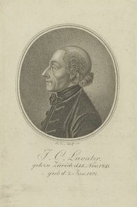 Portrait du poète et physiognomiste Johann Kaspar Lavater 1741-1801 - Loeser Leo Wolf