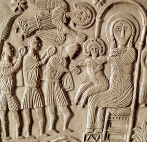 Archéologie du Moyen Âge : adoration des Mages - Lombard School