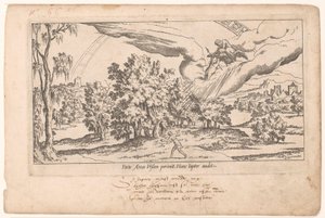 Callisto est emportée par Jupiter dans le ciel étoilé Le Fable de Calisto (titre de la série) Mythe de Callisto (titre de la série)