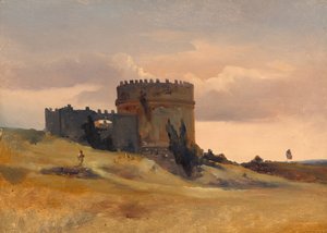 Le tombeau de Caecilia Metella - Léon François Antoine Fleury