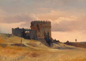 Le Tombeau de Caecilia Metella, vers 1830 - Léon François Antoine Fleury