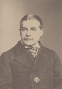 Portrait du compositeur Sir Arthur Sullivan 1842-1900, années 1880 - London . Photo studio Elliott and