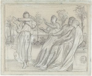 Étude pour "Fille grecque dansant" - Lord Leighton Frederic