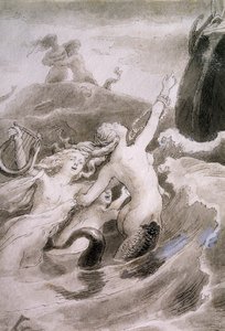 La Petite Sirène, illustration de Lorenz Frolich pour le conte de Hans Christian Andersen - Lorens Frolich