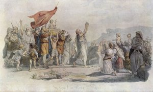 Skjold est fait roi du Danemark - Lorens Frolich