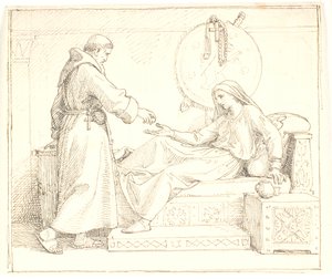 La mort par famine de la reine Thyre après la chute d