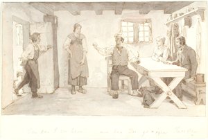 Un fermier appelant son fils à l
