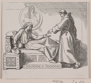 Illustration de "Svend Tveskægs voyage en Angleterre et la bataille de Svold" - Lorenz Frølich