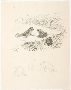 Esquisse pour une illustration de Skarnbassen - Lorenz Frølich
