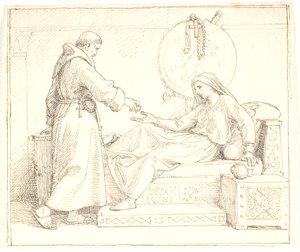 La mort par famine de la reine Thyre après la chute d