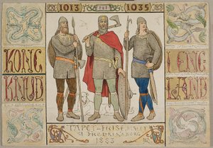 « Frise de papier peint, peinte pour Fredriksborg en 1883 » - Lorenz Frølich