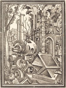 Fantaisie de formes perspectivales parmi les ruines - Lorenz Stör