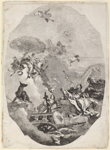Le Triomphe de Mars - Lorenzo Baldissera Tiepolo after Giovanni Battista Tiepolo