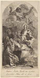 La vision de Sainte Anne - Lorenzo Baldissera Tiepolo after Giovanni Battista Tiepolo