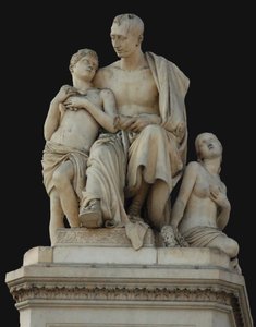 Monument au comte Nikolaï Nikitich Demidov à la Piazza Demidoff à Florence, 1830-1850