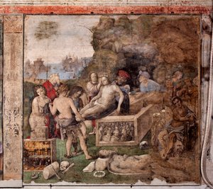 Vie de Sainte Cécile : Enterrement de Saint Valérien et Saint Tiburce