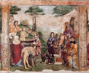 Vie de Sainte Cécile : Martyre de la Sainte - Lorenzo Costa