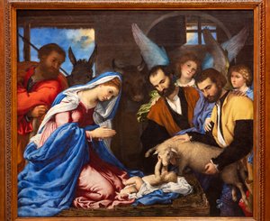 Adoration des bergers - Lorenzo Lotto