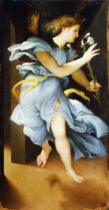Ange annonciateur, vers 1525, par Lorenzo Lotto (vers 1480-1556) - Lorenzo Lotto