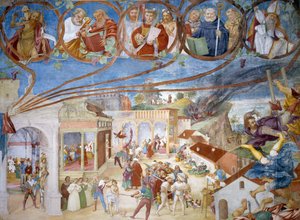 Martyr de Sainte Barbe, détail des Histoires de Sainte Barbe - Lorenzo Lotto