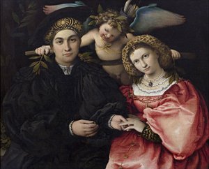 Portrait de Marsilio Cassotti et de sa fiancée Faustina