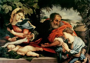 La Sainte Famille avec Sainte Catherine d