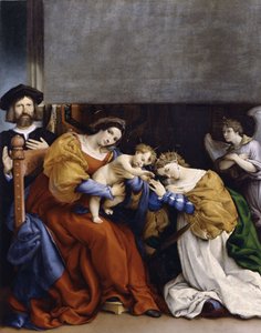 Le mariage mystique de Sainte Catherine avec le donateur Niccolò Bonghi