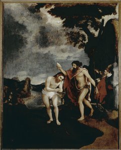 Le baptême du Christ - Lorenzo Lotto