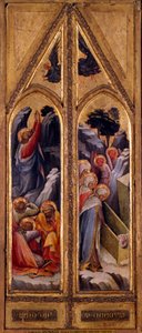 Jésus au Mont des Oliviers et les saintes femmes au tombeau Diptyque de Lorenzo Monaco (1365/70-1425)