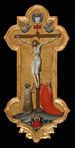 Croix processionnelle avec Sainte Marie-Madeleine et un ermite béni, 1392-95