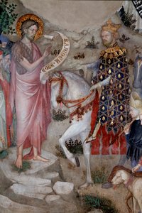 Prédication de Saint Jean-Baptiste (détail) - Lorenzo Salimbeni
