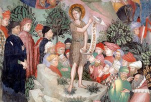Saint Jean-Baptiste prêchant (détail) - Lorenzo Salimbeni