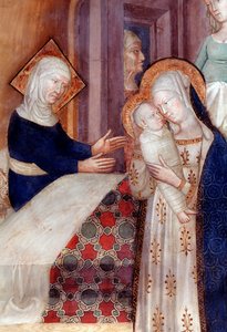 La Naissance de Saint Jean-Baptiste (détail) - Lorenzo Salimbeni
